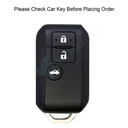 Suzuki Swift Dzire | Ertiga Luxury Premium Metal Carbon Fiber Smart Car Key Cover Key Case With Key Chain ( 3 Button )