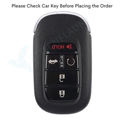 Honda Accord 2025 | CR-V  2025 | HR-V 2025 | Civic 2025 Luxury Premium Metal Smart Car Key fob Cover Key Case With Key Chain ( 5 buttons )