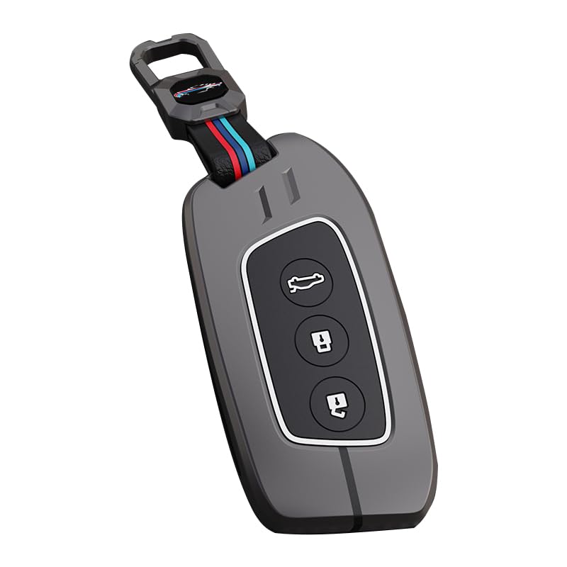 MG Hector 2023 | Windsor EV Luxury Premium Metal Smart Car Key Cover Key Case With Key Chain( 3 Button )