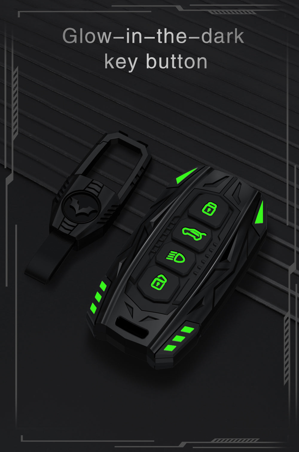 Tata Sierra Adventure, Accomplished, Curve Ev, Harrier Ev Adventure & Fearless Screwless Series Metal Soft Sillcon Smart Car Key Cover ( 4 Button-Top ) - Design Patent Pending - Copying Prohibited