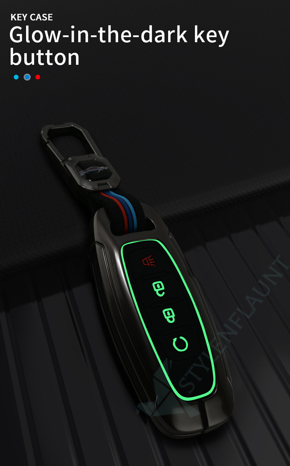 Nissan Rouge | Sentra | Pathfinder | Kicks | Ariya 2025 Luxury Premium Metal Smart Car Key Cover Key Case With Key Chain ( 4 buttons