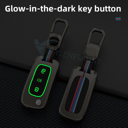 Tata Flipkey Punch | Nexon | Tiago Premium Metal Smart Car Key Cover Key Case With Key Chain( 3 Button)