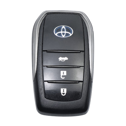Toyota Fortuner | Hycross Innova | Camry Hybrid 2026 Screwless Series Metal Soft Sillcon Smart Car Key Cover With Key Chain ( 3 Button ) - Design Patent Pending - Copying Prohibited