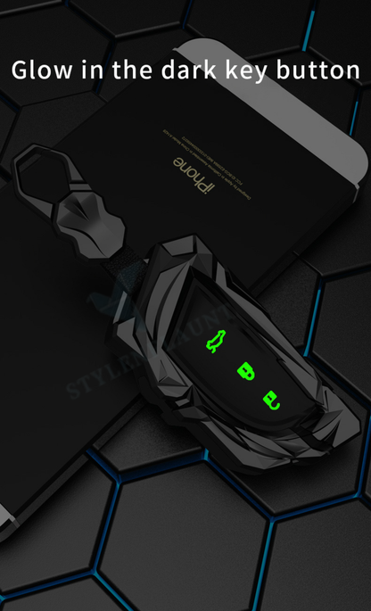MG Hector 2023 | Windsor EV & EV PRO Protector Series (P) Soft Silicon Car Case Holder Keychain & Full Protection Metal Smart Car Key Cover With Key Chain