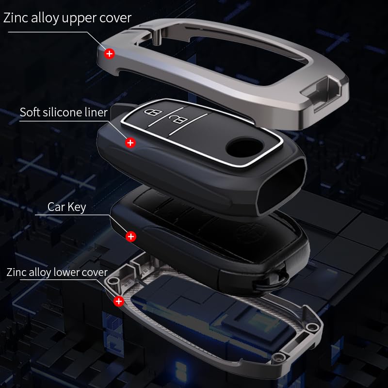 Suzuki Invicto Luxury Premium Metal Smart Car Key Cover Soft Silicon C ...