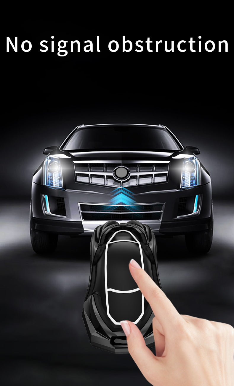 Tesla model X Luxury Premium Beast Metal Smart Car Design Key Cover Key Case With Key Chain