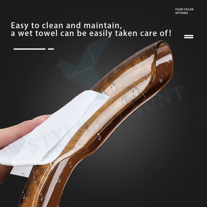 STYLENFLAUNT Universal ABS Peach Wood Glossy Texture Steering Wheel Grip Cover for All Car Models Safe Non-Slip Car Interior Accessory long lasting print Comfortable Grip Steering Wheel Protector