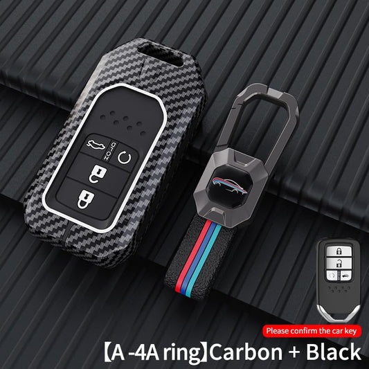 Honda City 2023 Metal Luxury Luxury Premium Car Key Cover Key Case With Key Chain( 4 Button )