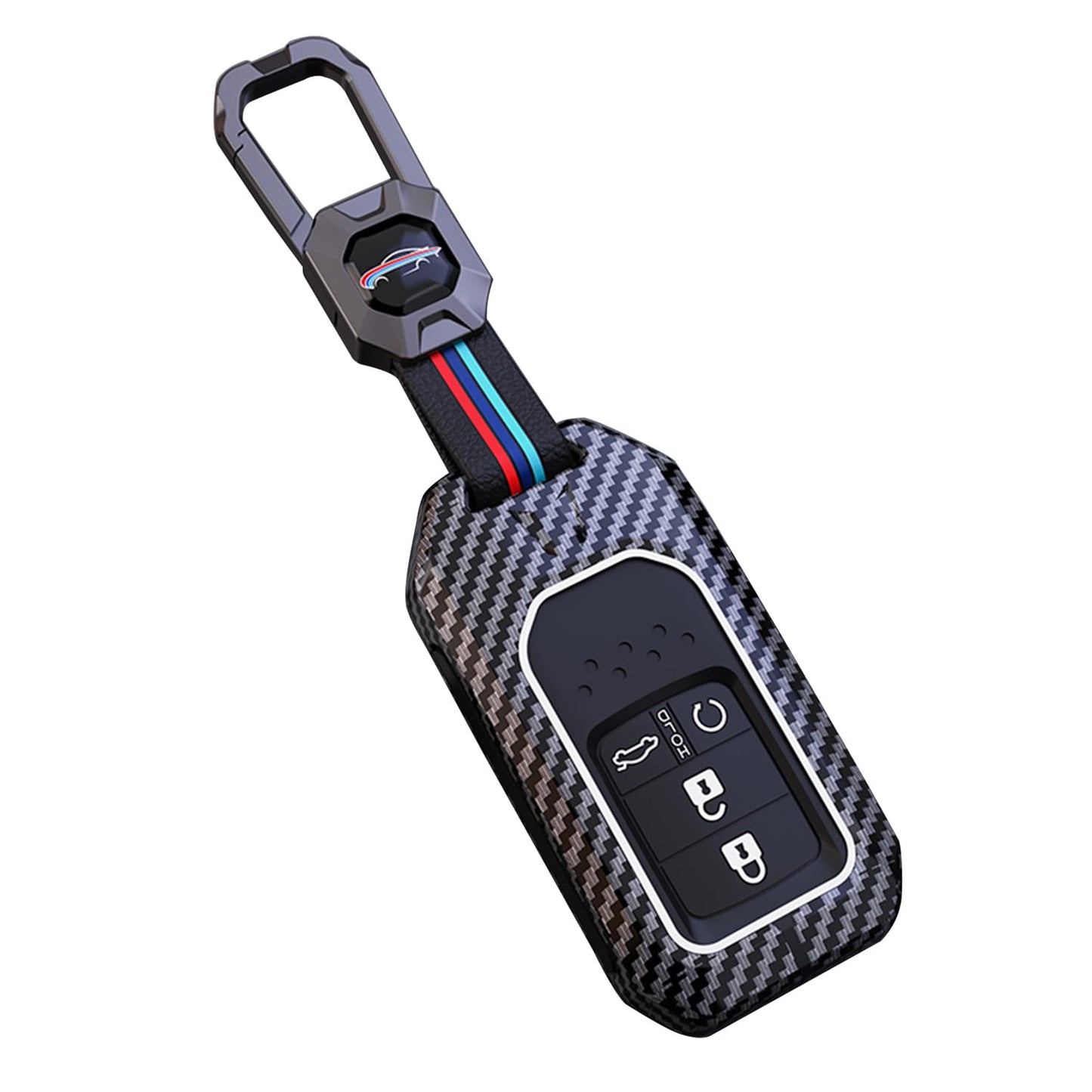 Honda City 2023 Metal Luxury Luxury Premium Car Key Cover Key Case With Key Chain( 4 Button )