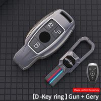 Mercedes Benz CLA 200 Luxury Premium Metal Smart Car Key Cover Key Case With Key Chain ( 3 buttons ) Non compatible with Manual Ignition