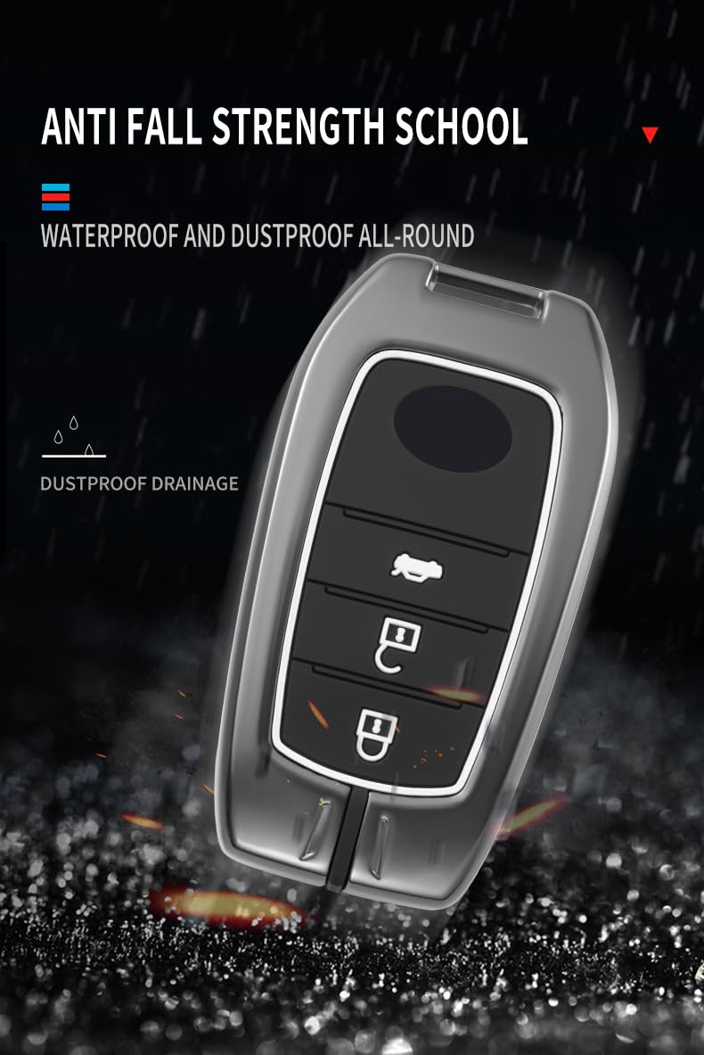 Suzuki Invicto Luxury Premium Metal Smart Car Key Cover Soft Silicon C ...