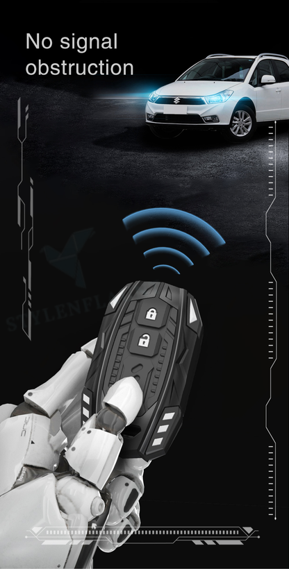 Toyota Hyryder |  Taisor |  Glanza Luxury Premium Screw less Transformer Series Car Key Cover Key Case With Key Chain (2 Button) Design Patent Pending - Copying Prohibited