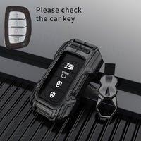 Hyundai Creta 2024 | Alcazar | Creta 2025 EV | Luxury Premium Beast Metal Smart Car Design Key Cover Key Case With Key Chain ( 4 buttons ) Not Compatible With Creta 2020-2023