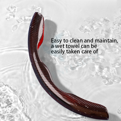 STYLENFLAUNT Universal ABS Python Red Texture Steering Wheel Grip Cover for All Car Models Safe Non-Slip Car Interior Accessory long lasting print Comfortable Grip Steering Wheel Protector