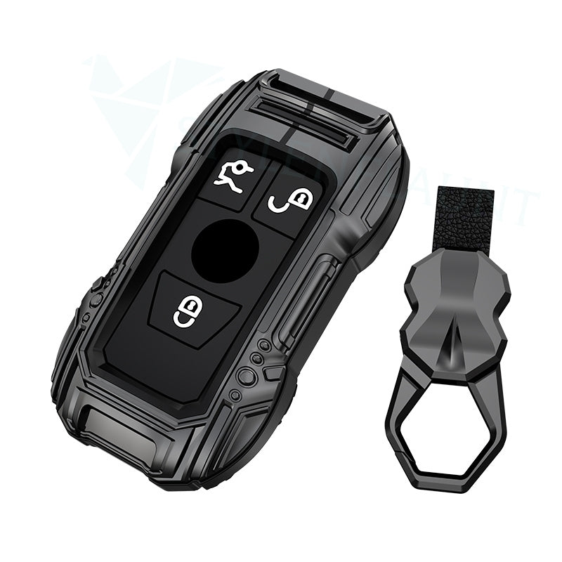 Mercedes Benz CLA 200 Luxury Premium Beast Metal Smart Car Design Key Cover Key Case With Key Chain ( 3 buttons )