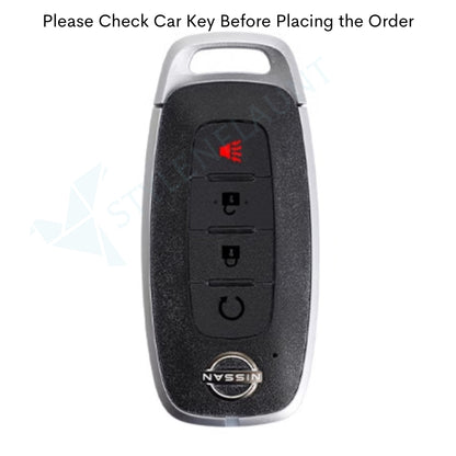 Nissan Rouge | Sentra | Pathfinder | Kicks Luxury Premium Beast Metal Smart Car Design Key Cover Key Case With Key Chain (4 buttons)