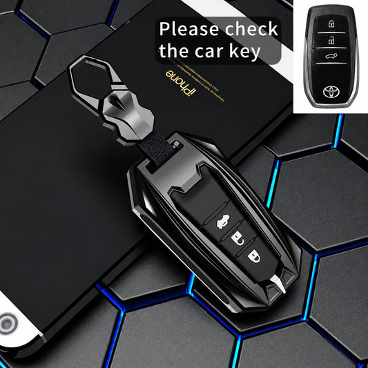 Toyota Fortuner | Hycross Innova | Camry Hybrid 2026 Luxury Premium Protector Series Car Key Case Key Cover (3 buttons)