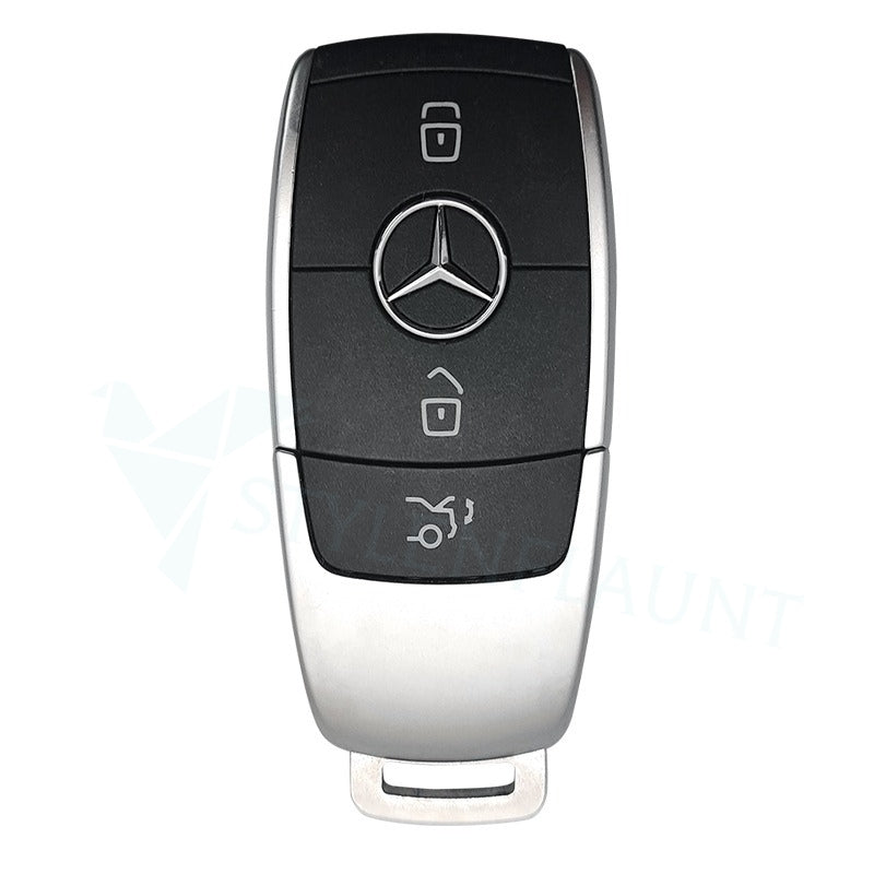 Mercedes Benz GLA 200 & EQA 250 EV Luxury Premium Beast Metal Smart Car Design Key Cover Key Case With Key Chain ( 3 buttons )